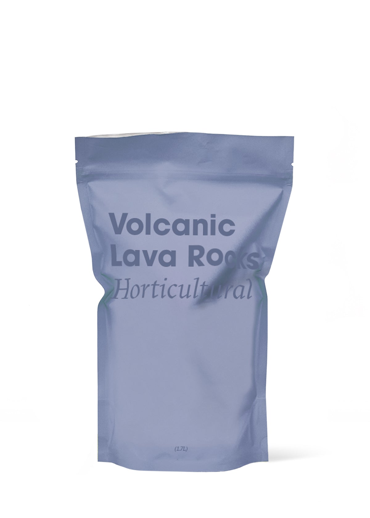 Bag of 'LavaLuxe' volcanic rocks, perfect for natural drainage and adding a touch of rugged elegance to plant arrangements.